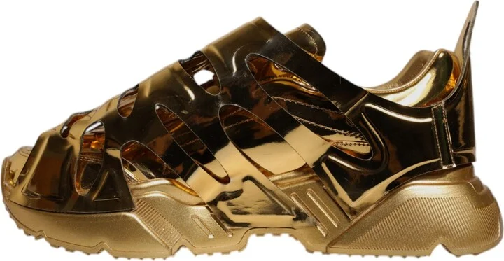 Gold Daymaster Leather Low Top Sneakers Men's Shoes (Pre-Owned) - Image 5