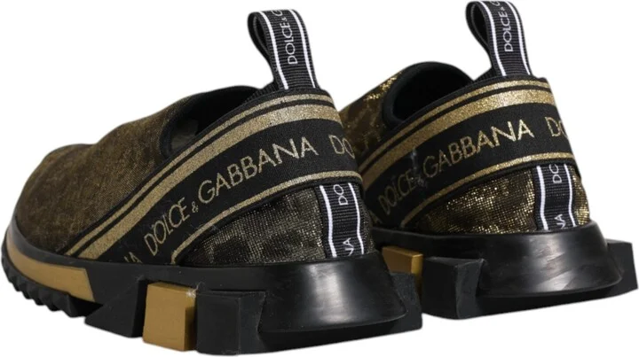 Gold Glitter Leopard Sorrento Sneakers Women's Shoes (Pre-Owned) - Image 5