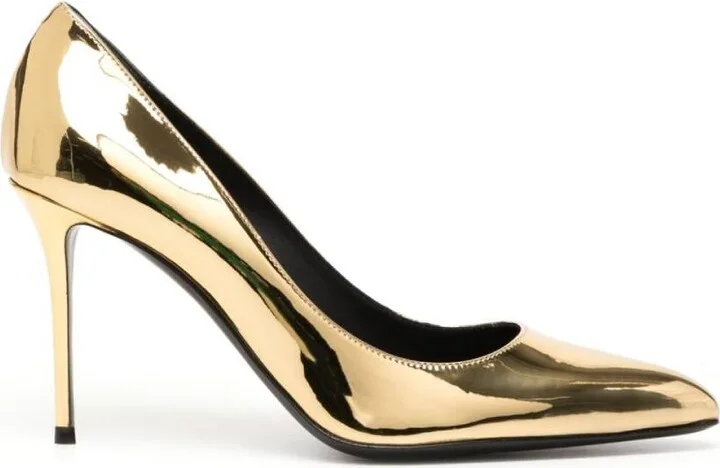 Gold Jakye Metallic Pumps