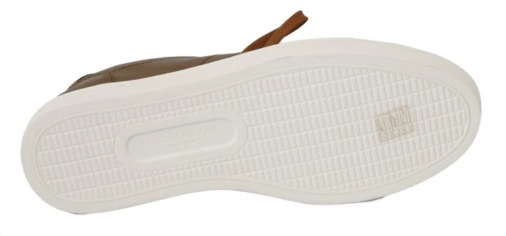 Gold Leather Mens Casual Men's Sneakers - Image 4