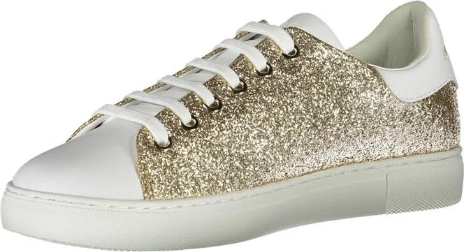 Gold Polyester Women Women's Sneaker - Image 3