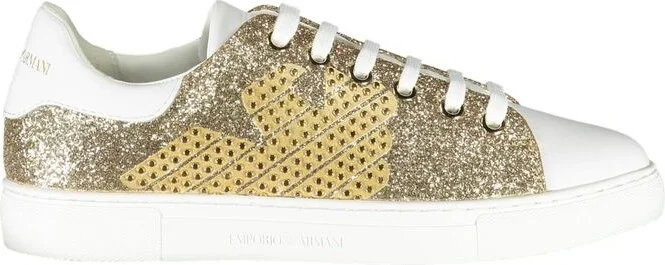 Gold Polyester Women Women's Sneaker