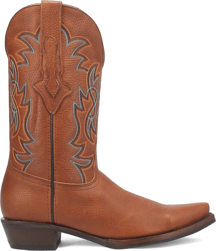 Gold Rush Pebbled Leather Cowboy Boot - Image 9