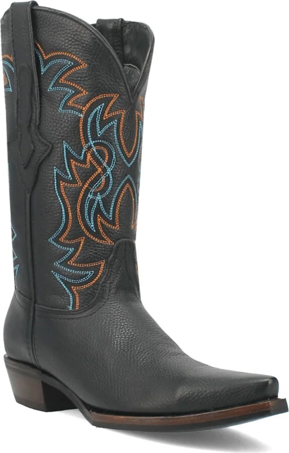 Gold Rush Pebbled Leather Cowboy Boot