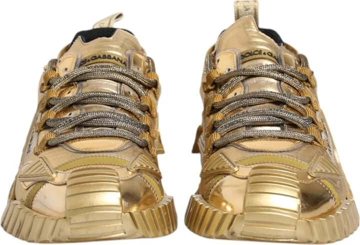 Gold Stretch Lace Up NS1 Sneakers Men's Shoes (Pre-Owned) - Image 2