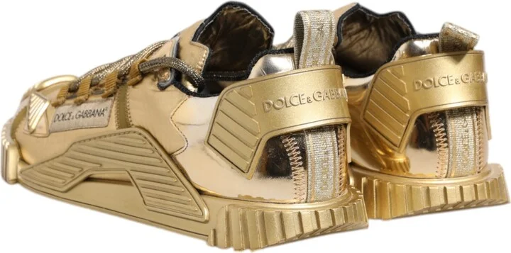 Gold Stretch Lace Up NS1 Sneakers Men's Shoes (Pre-Owned) - Image 5