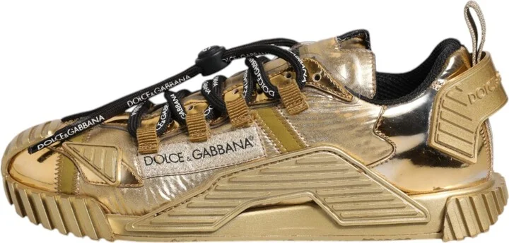 Gold Stretch Lace Up NS1 Sneakers Women's Shoes (Pre-Owned) - Image 6