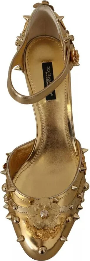 Gold Studs Vally Slingback Sandals Women's Shoes (Pre-Owned) - Image 2