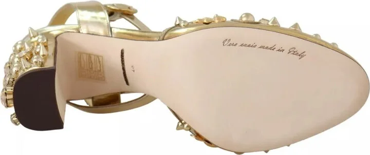 Gold Studs Vally Slingback Sandals Women's Shoes (Pre-Owned) - Image 4