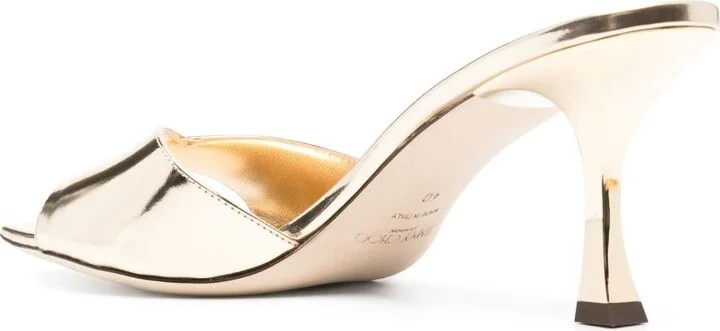 Gold-Tone Skye 70 Leather Sandals - Image 3