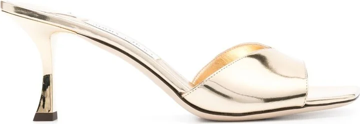 Gold-Tone Skye 70 Leather Sandals