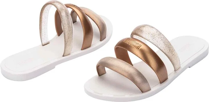 Gold / White Eclipse Slide - Bronze Gold White - Image 2