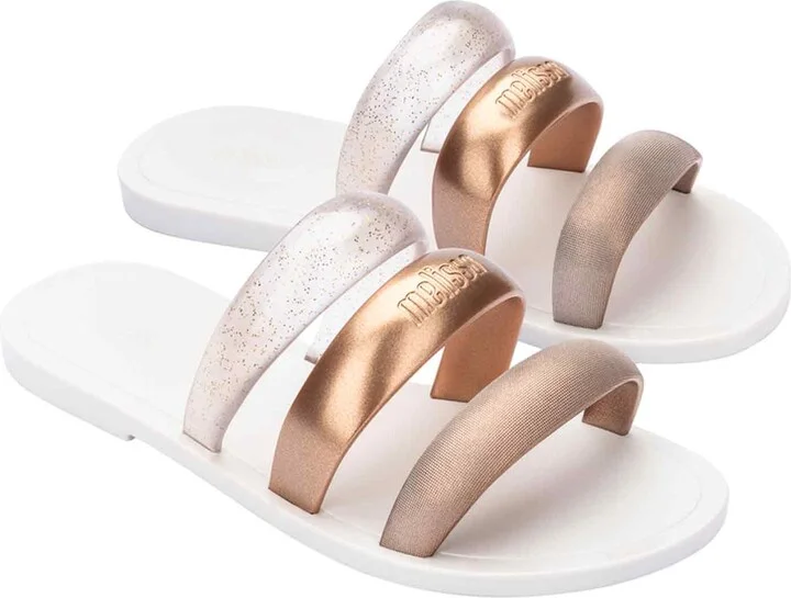 Gold / White Eclipse Slide - Bronze Gold White - Image 4