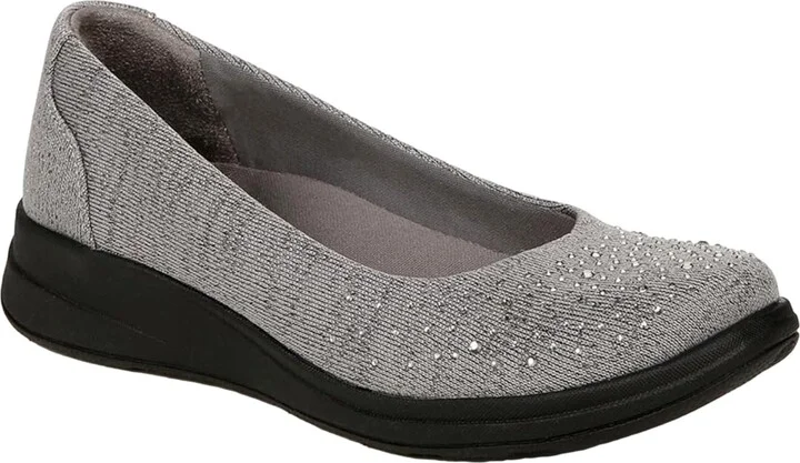 Golden Bright Slip-Ons Grey / Black I8353F1020 Women's