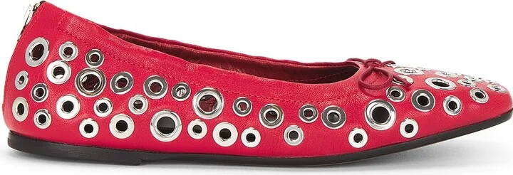 Golden Goose Amy Flat in Red