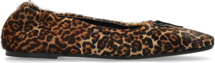 Golden Goose Amy With Zip Leopard Horsy Leather Upper