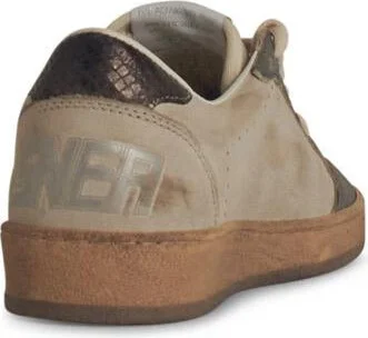 Golden Goose 'Ball Star' Beige Leather Sneakers - Image 3