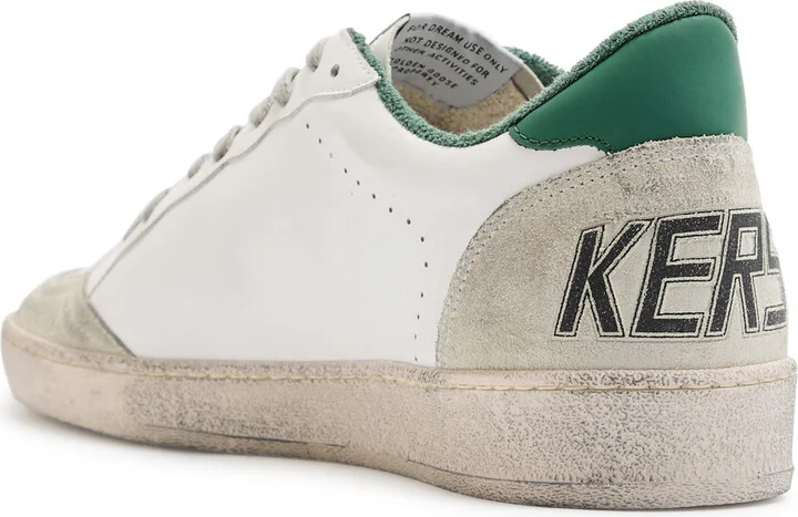 Golden Goose Ball Star Distressed Leather Sneakers - Image 2
