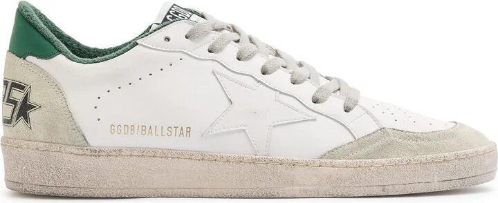 Golden Goose Ball Star Distressed Leather Sneakers