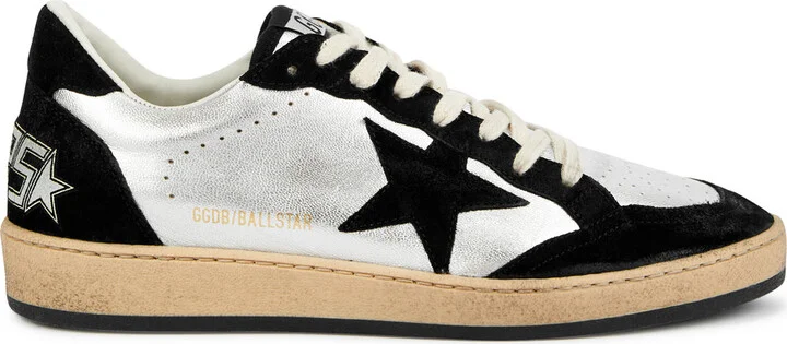 Golden Goose Ball Star Distressed Leather Sneakers