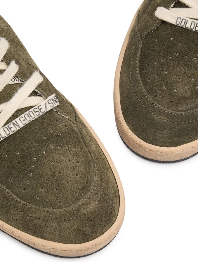 Golden Goose Ball Star Distressed Suede Sneakers - Image 3