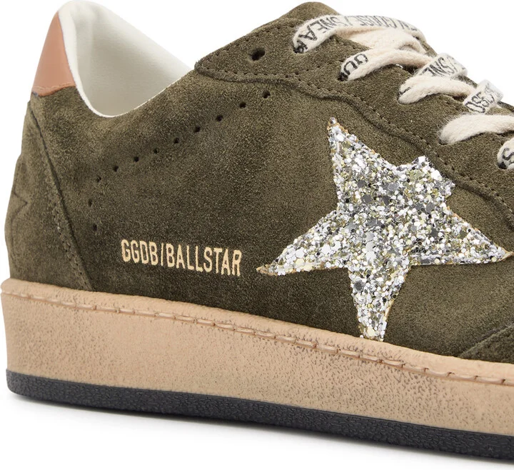 Golden Goose Ball Star Distressed Suede Sneakers - Image 4