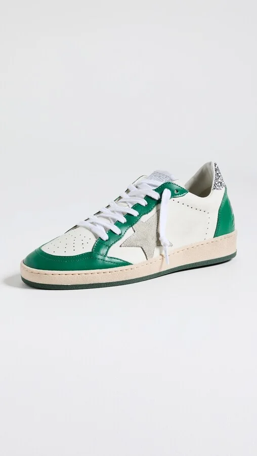 Golden Goose Ball Star Glitter Heel Sneakers - Image 2