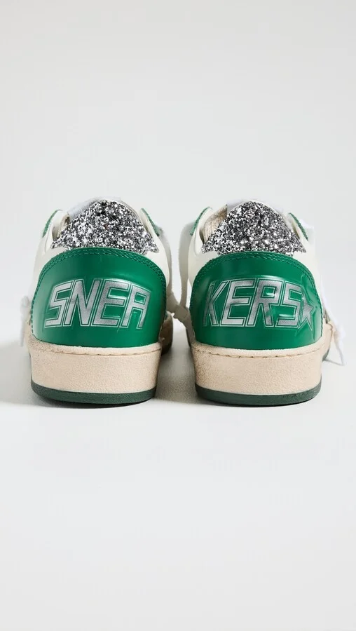 Golden Goose Ball Star Glitter Heel Sneakers - Image 3