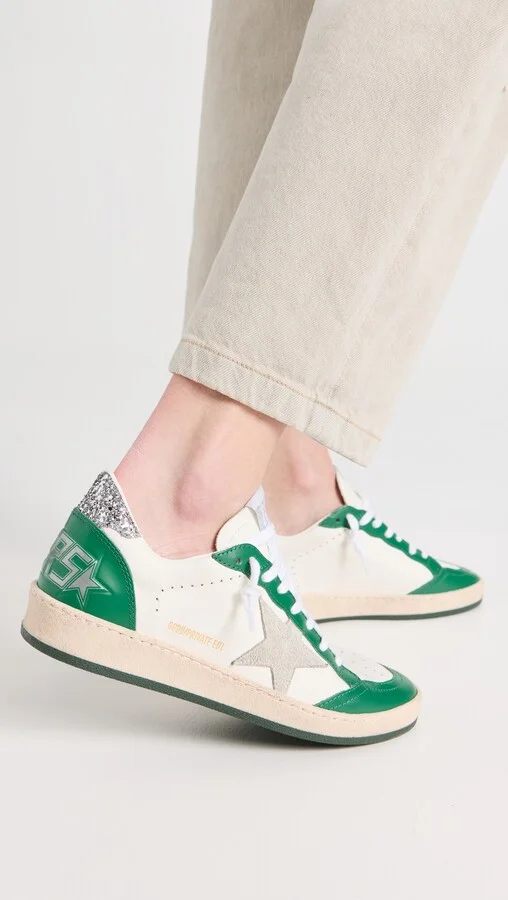 Golden Goose Ball Star Glitter Heel Sneakers - Image 4