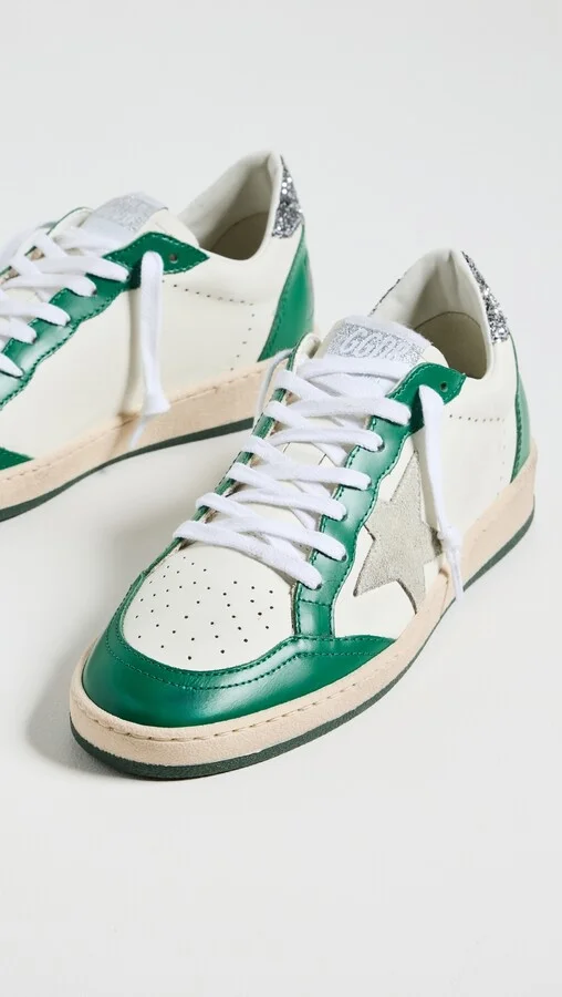 Golden Goose Ball Star Glitter Heel Sneakers - Image 5