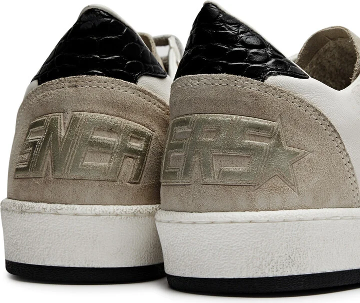 Golden Goose Ball Star Glittered Suede Sneakers - Image 4