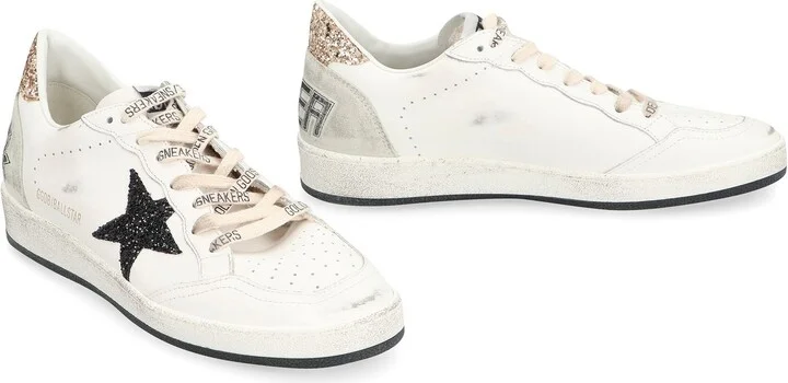 Golden Goose Ball Star Leather Low-Top Sneakers - Image 3