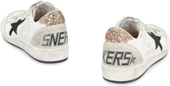 Golden Goose Ball Star Leather Low-Top Sneakers - Image 4