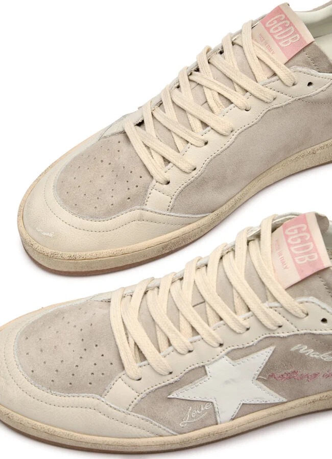 Golden Goose Ball Star Panelled Suede Sneakers - Image 3