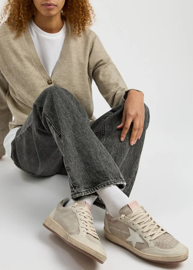 Golden Goose Ball Star Panelled Suede Sneakers - Image 5