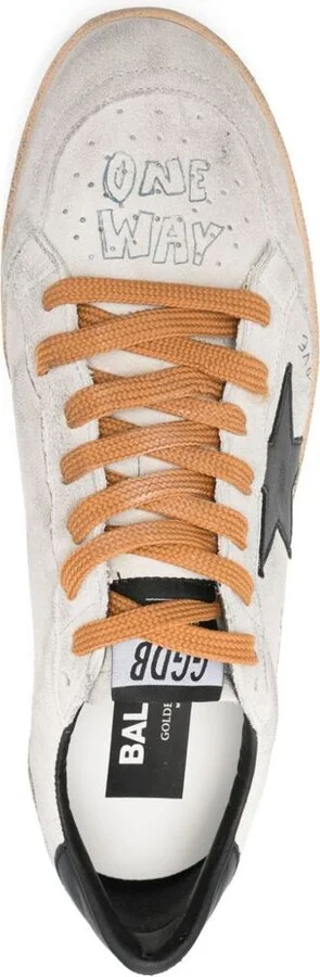 Golden Goose 'Ball Star' Sneakers With Used-Effect White - Image 4