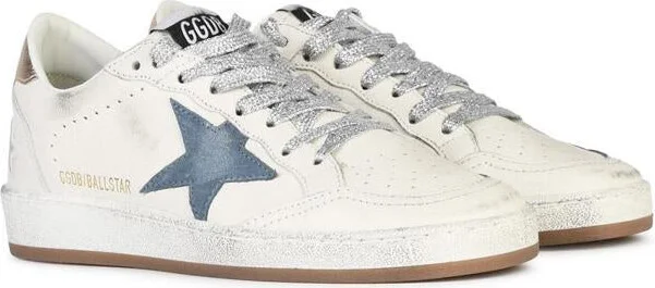 Golden Goose 'Ball Star' White Leather Sneakers - Image 2