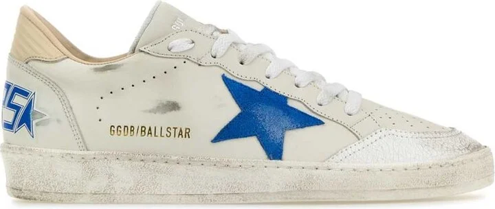 Golden Goose 'Ball Star' White Leather Sneakers - Image 4