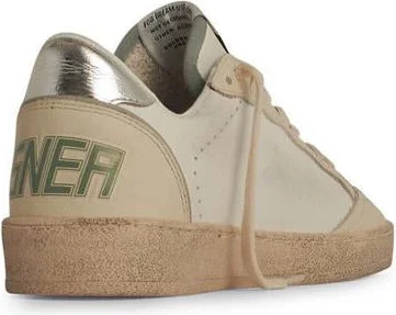Golden Goose 'Ball Star' White Leather Sneakers - Image 3