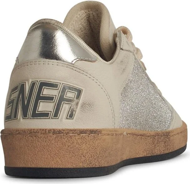 Golden Goose 'Ball Star' White Leather Sneakers - Image 3