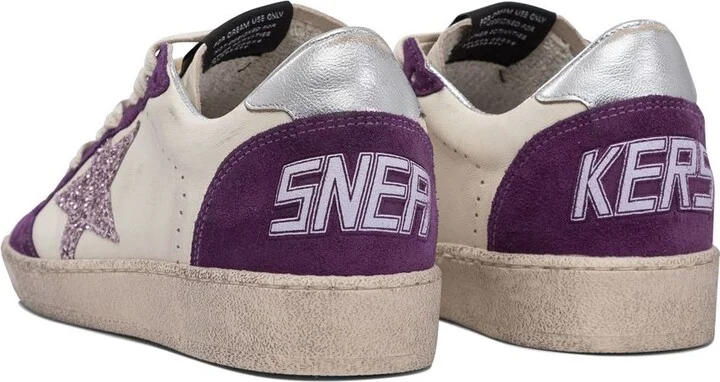 Golden Goose 'Ball Star' White Leather Sneakers - Image 3