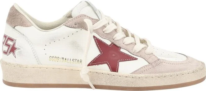 Golden Goose 'Ball Star' White Leather Sneakers - Image 3