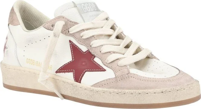 Golden Goose 'Ball Star' White Leather Sneakers - Image 4