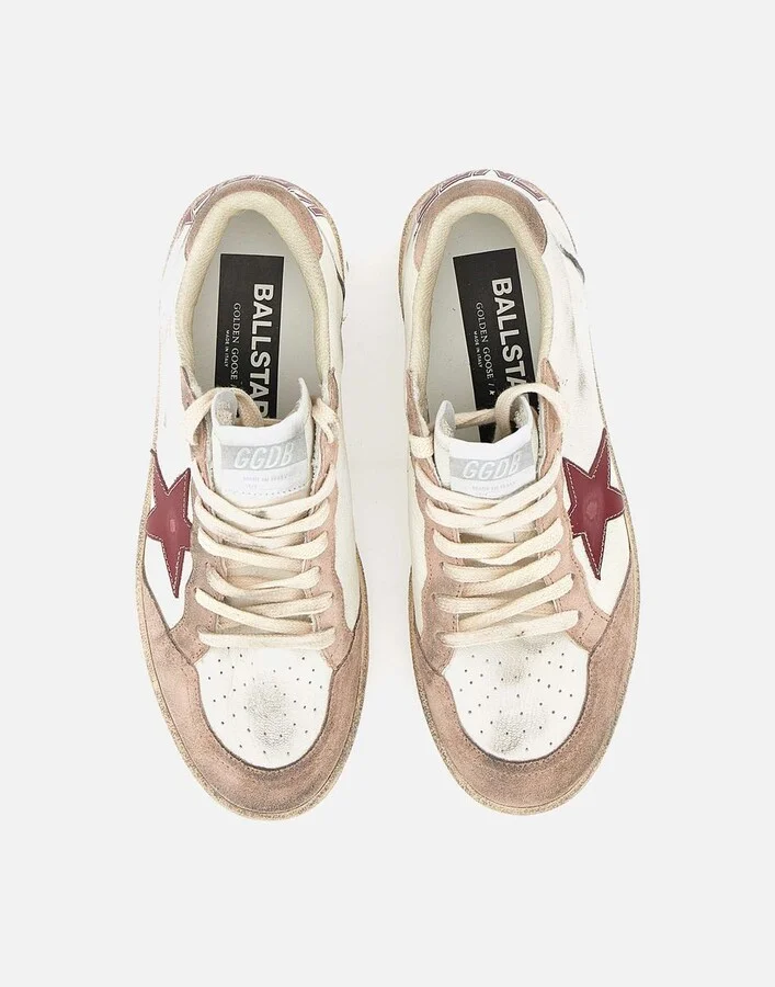 Golden Goose 'Ball Star' White Leather Sneakers - Image 8