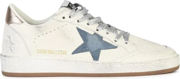 Golden Goose 'Ball Star' White Leather Sneakers