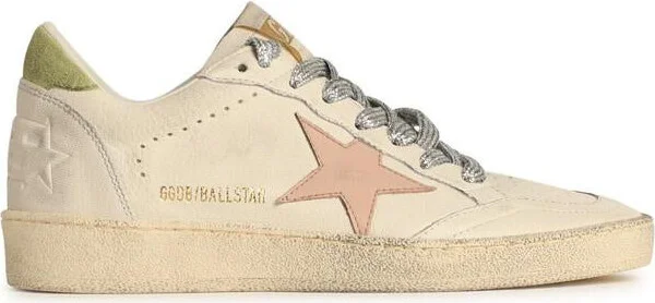 Golden Goose 'Ball Star' White Leather Sneakers