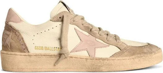 Golden Goose 'Ball Star' White Leather Sneakers