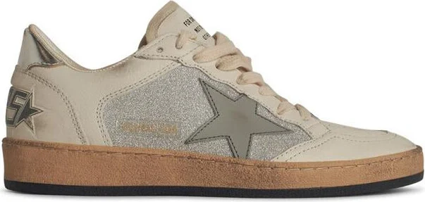 Golden Goose 'Ball Star' White Leather Sneakers
