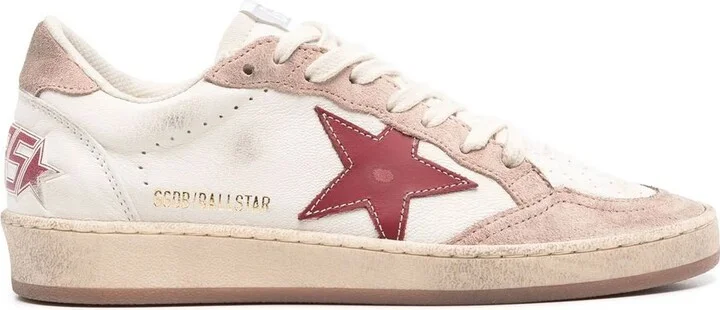 Golden Goose 'Ball Star' White Leather Sneakers
