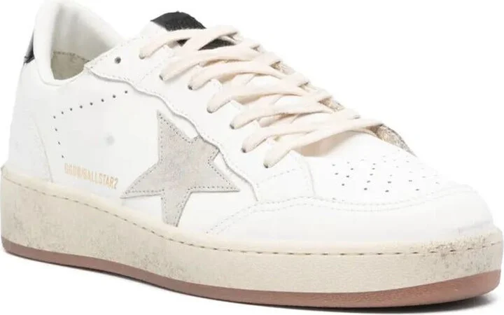 Golden Goose Ballstar 2 Leather Upper And Spur Suede Star Shiny Leather Heel Shoes - Image 3